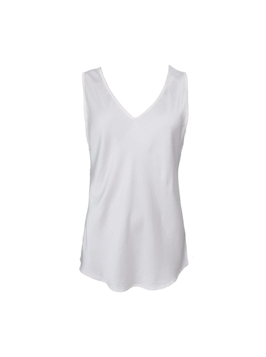 BCMABEL DOUBLE V-NECK TOP OFF WHITE