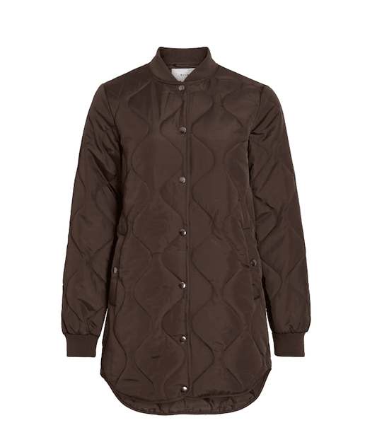 VILA VITATE QUILT JACKET COFFEE BEA