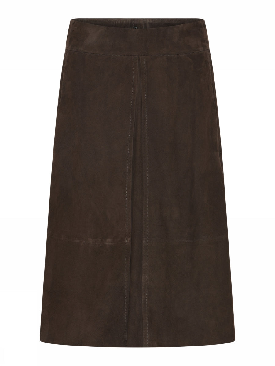 GUSTAV NOA SUEDE MIDI SKIRT
