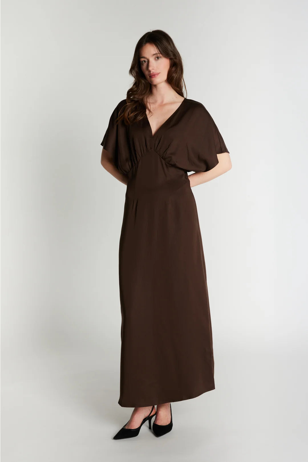RDF ALODIE DRESS CHOCOLAT