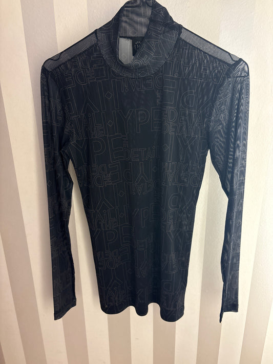 Hype Detail Blouse w/print Black