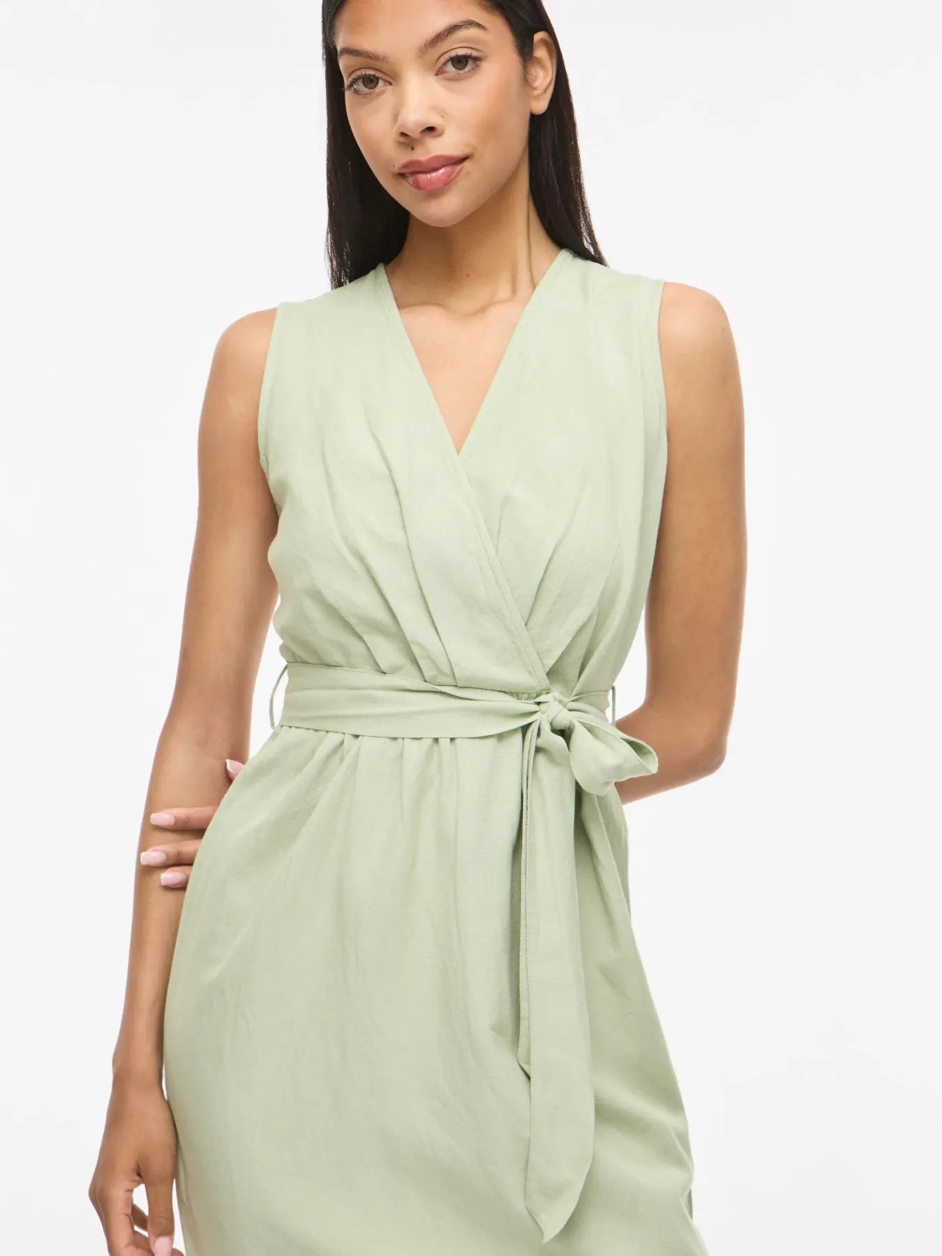 VILA VIPRISILLA V-NECK GREEN