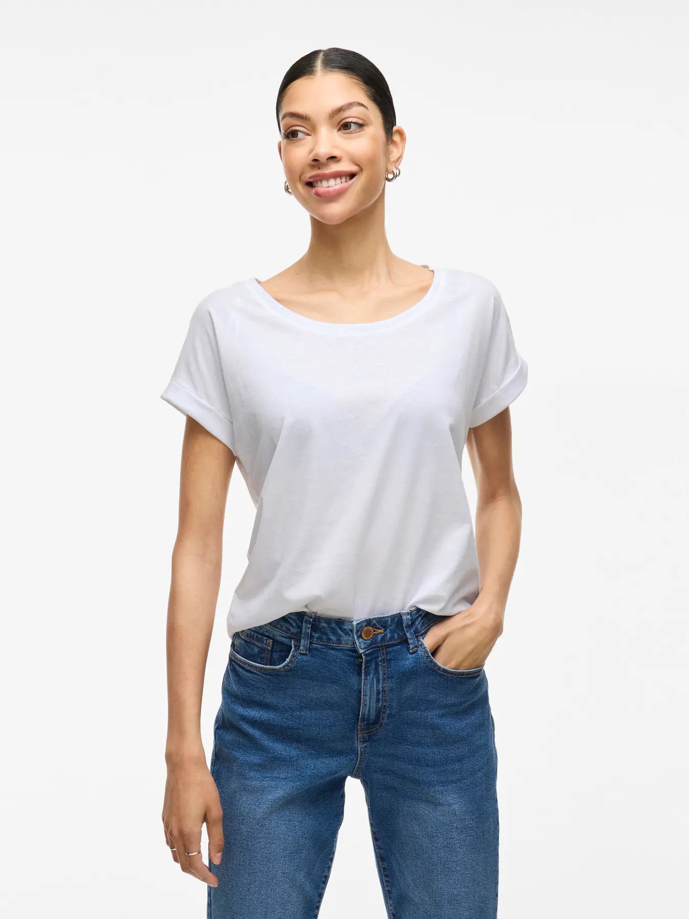 VILA VIDREAMERS T-SHIRTS SNOW