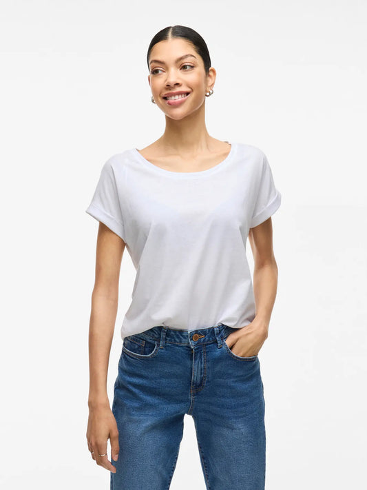VILA VIDREAMERS T-SHIRTS SNOW
