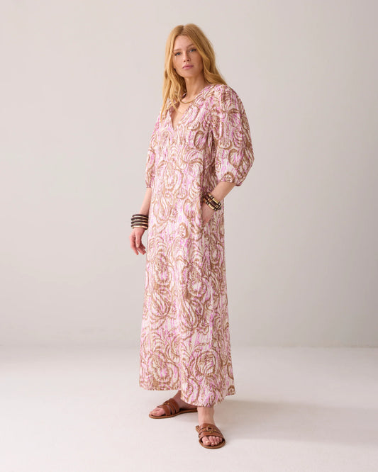 SUMMUM LONG DRESS WITH BOTANICAL
