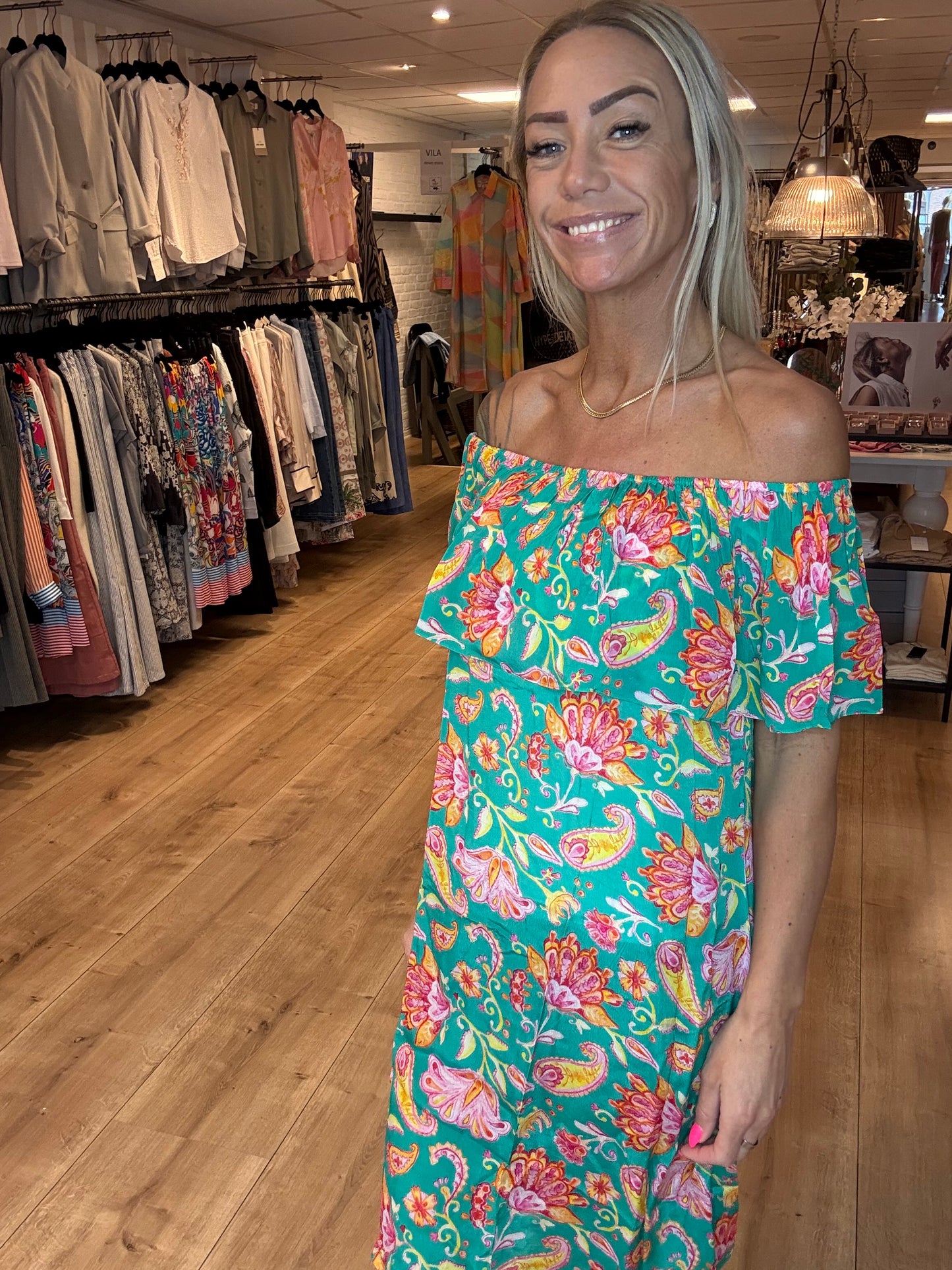 PEACE HEART OLIVIA DRESS PEONY