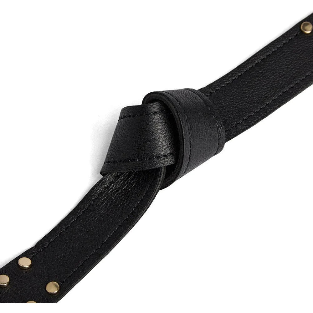 DEPECHE STUDDED WAIST BELT BLACKGOL