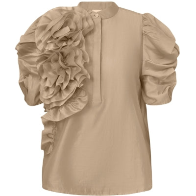 GOSSIA ANNSOFIGO BLOUSE DUSTY CHAMP
