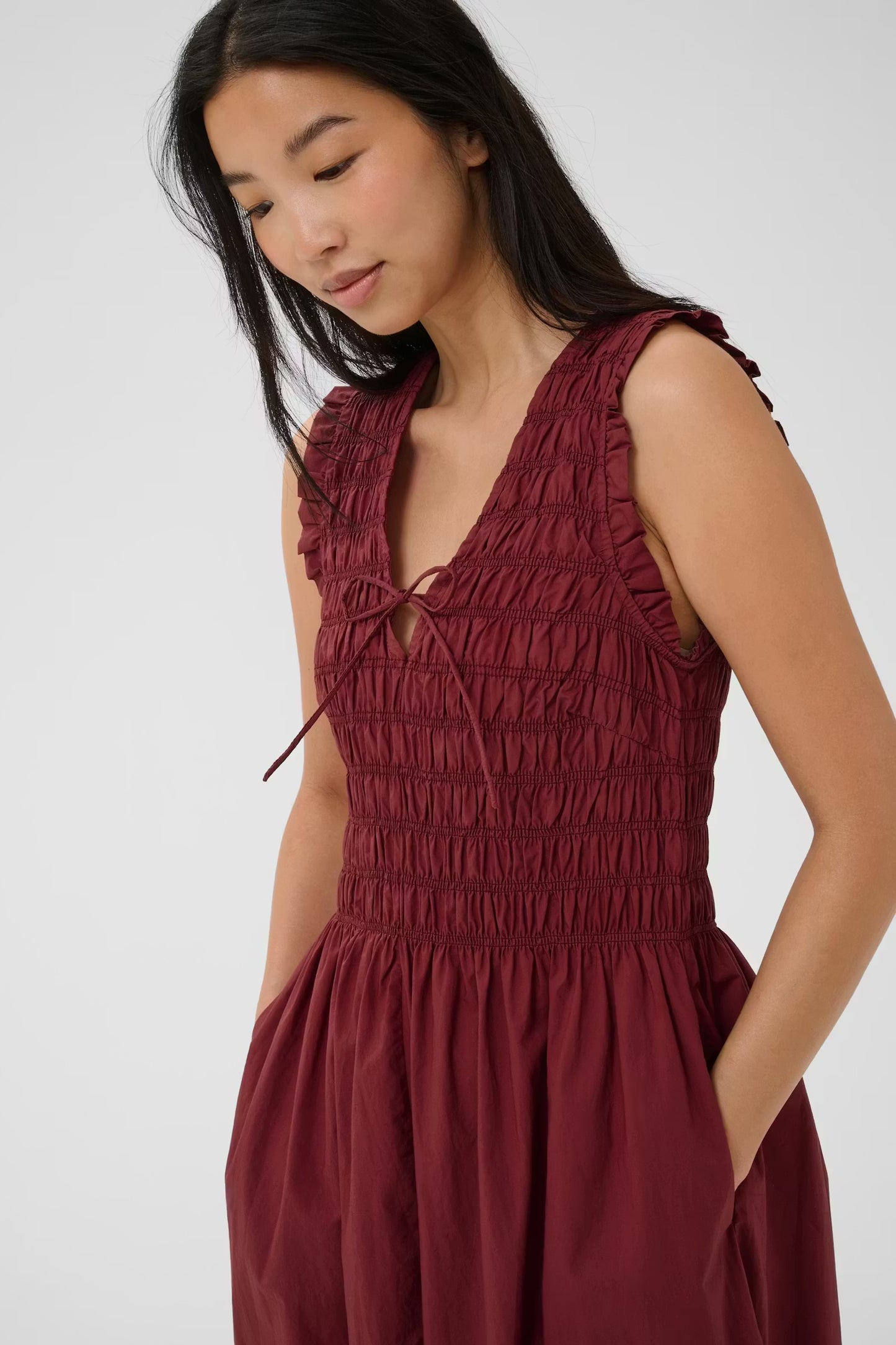 PART TWO BORGNETTE DRESS BURNT RUSS