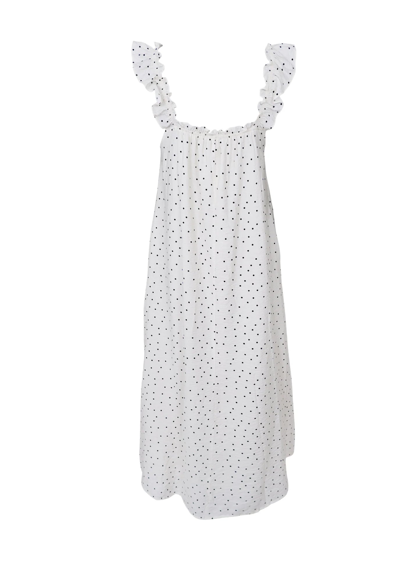BCBEDIKT DRESS OFF WHITE DOT