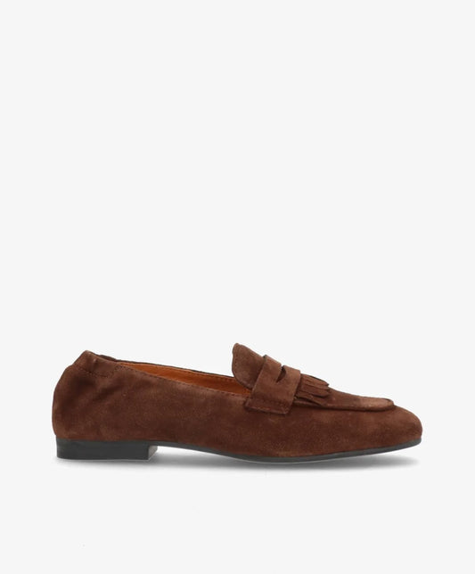 SHOEDEGIGN LILOU S SUEDE BROWN DARK