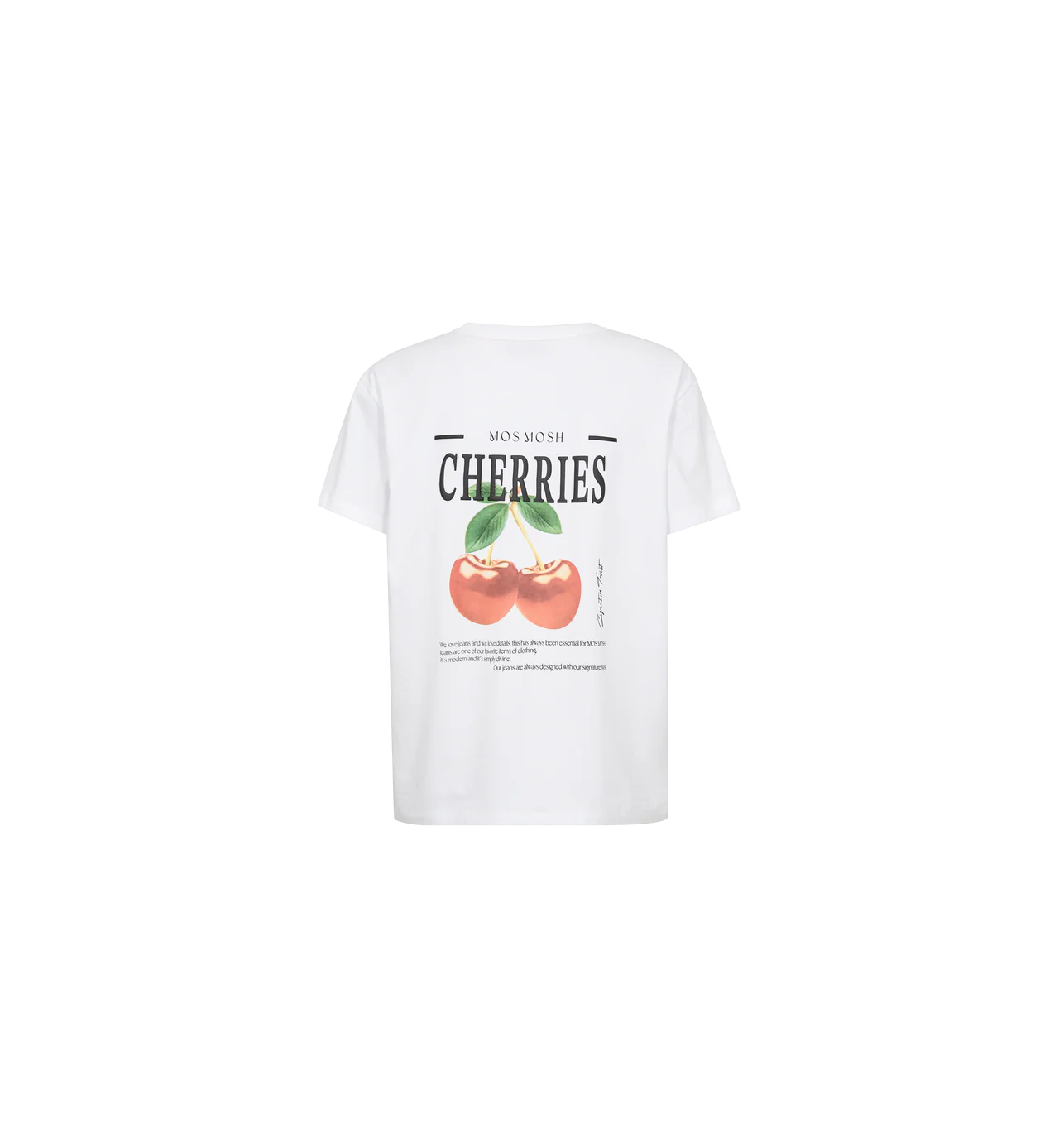 MM LAIL O-SS CHERRY TEE WHITE