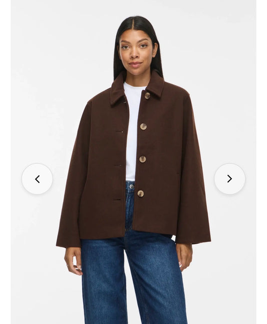 VILA VICLAUDIA JACKET COFFEE BEAN