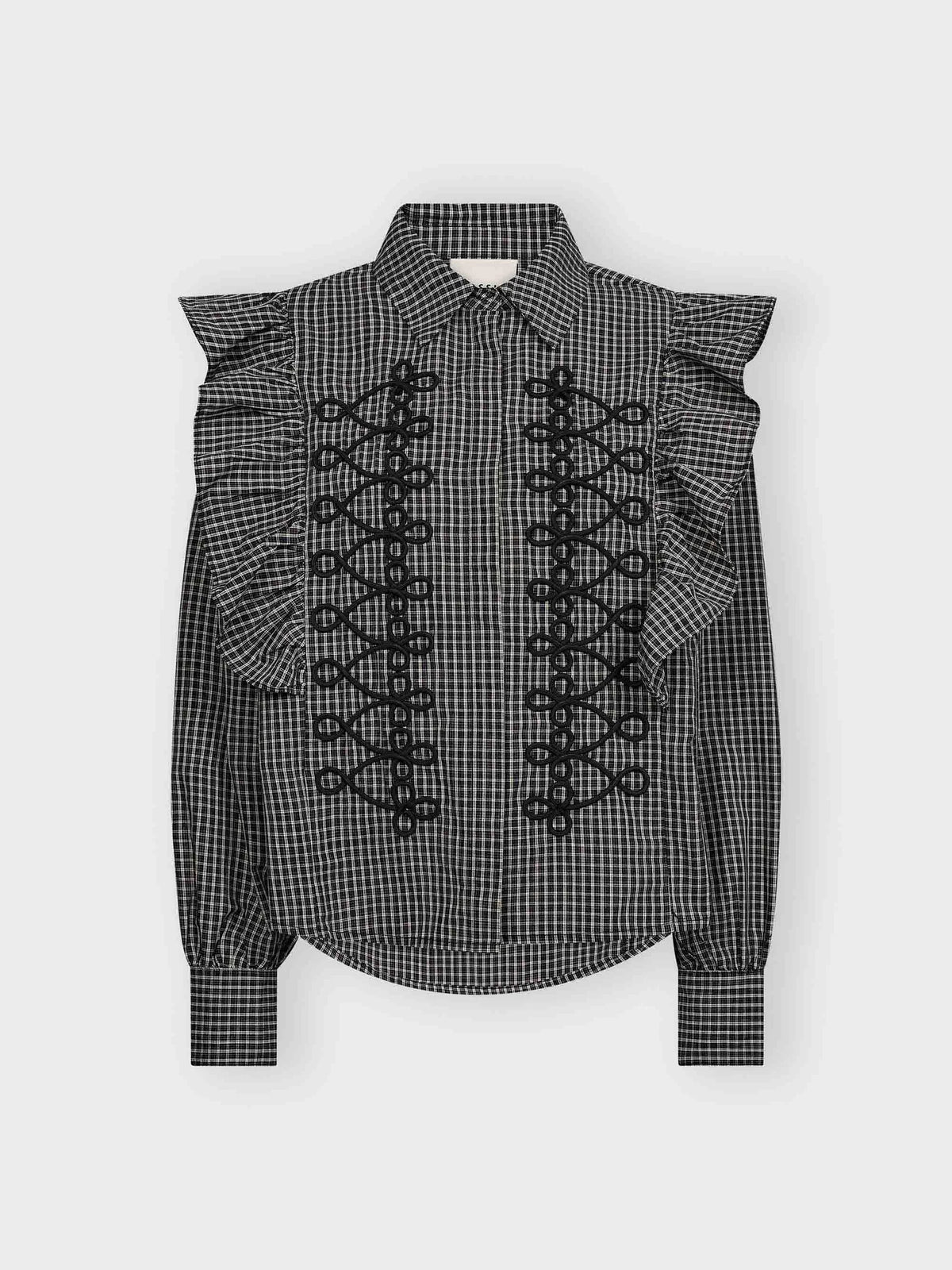 GOSSIA KIRIGO SHIRT BLACK CHECKS
