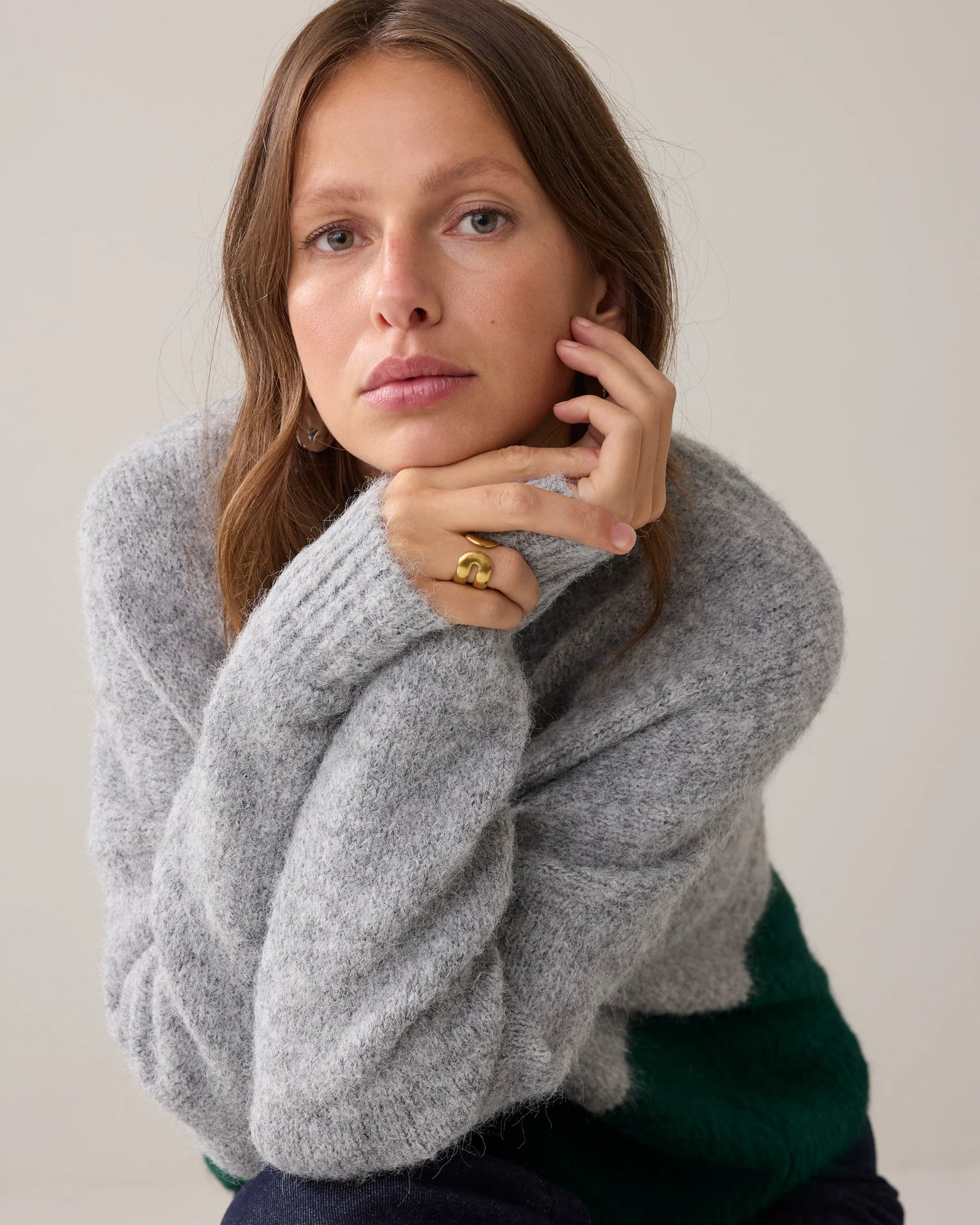 SUMMUM SWEATER COZY MELANGE KNIT MI