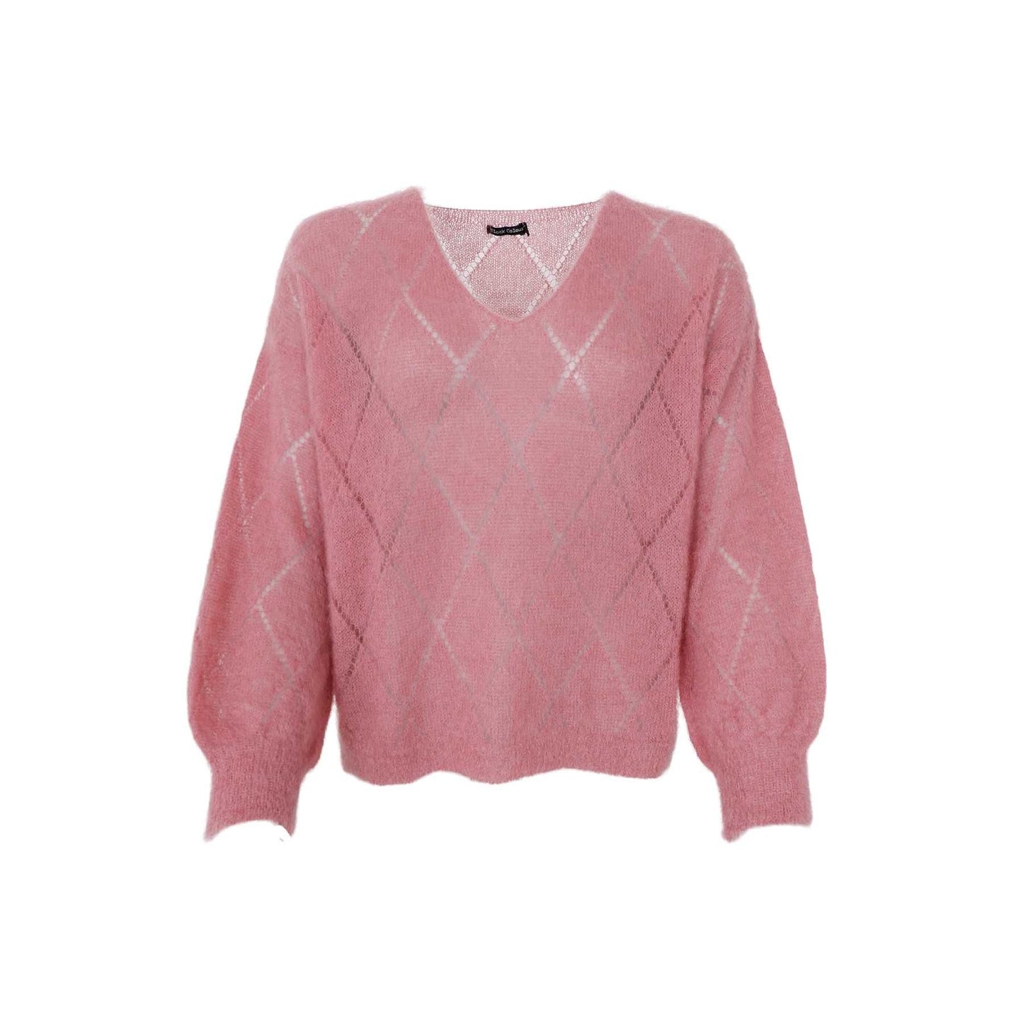 BC BJOERK ARGYLE JUMPER WARM ROSE