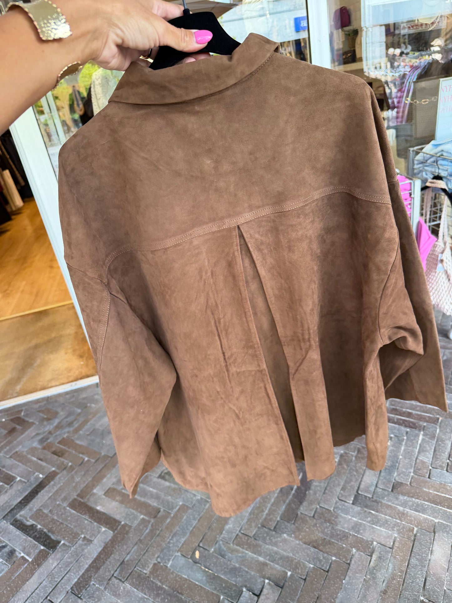 DEPECHE TONJADEP SUEDE OVERSIZE WOO