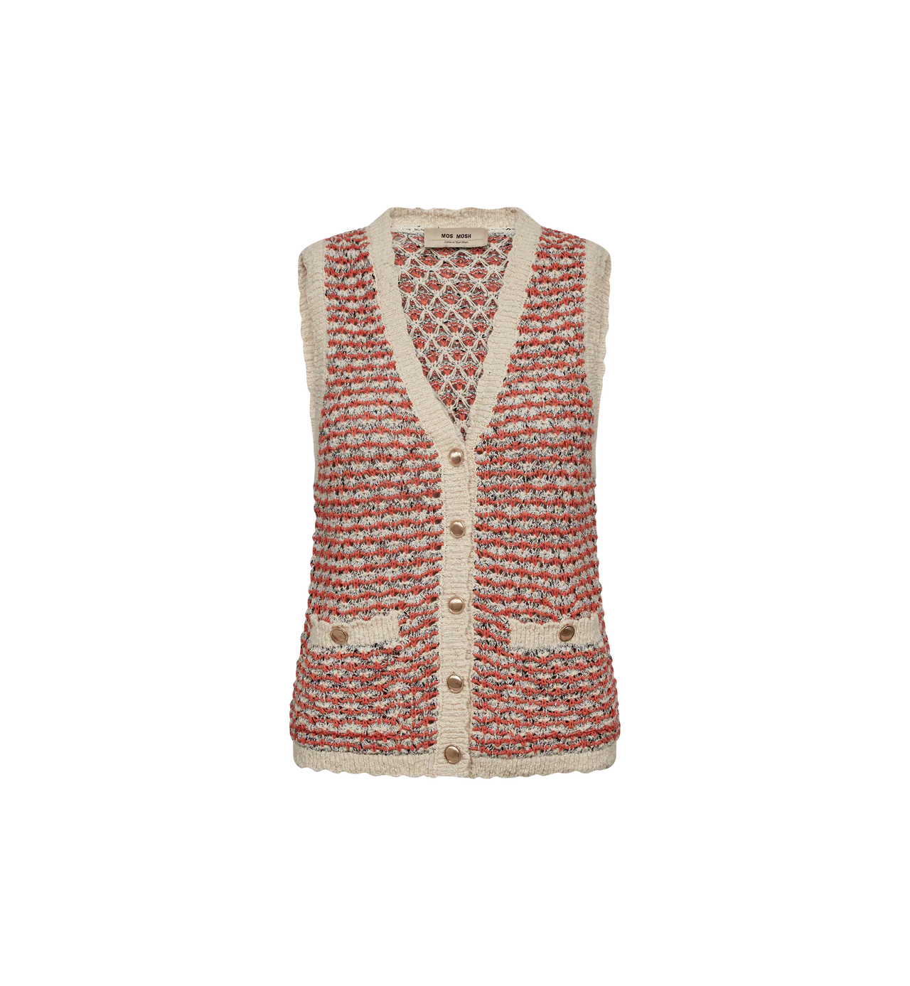 MM MIAH KNIT VEST EMBERGLOW