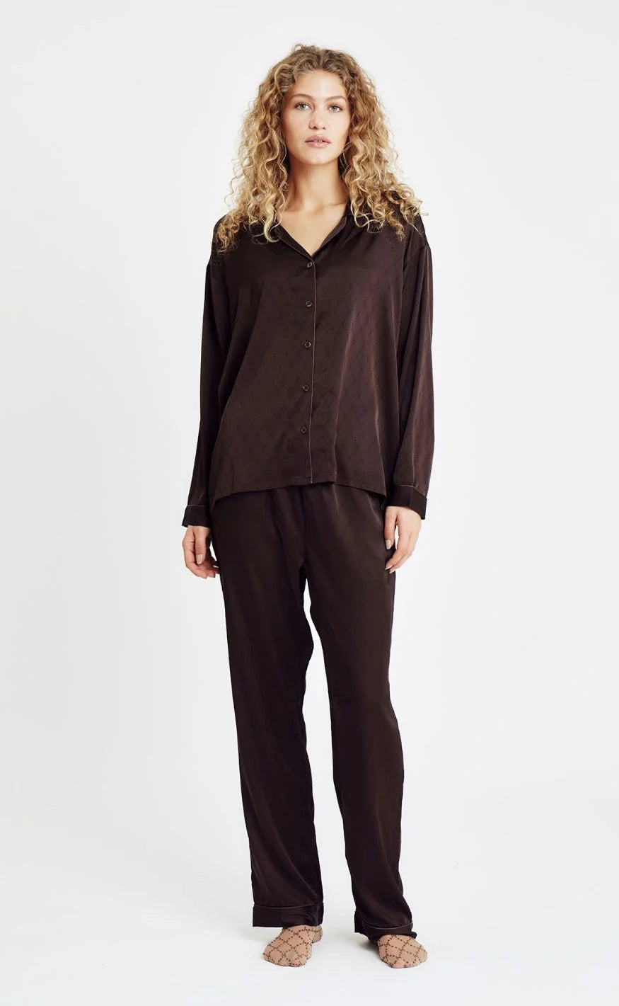 HTD satin pyjamas BRUN