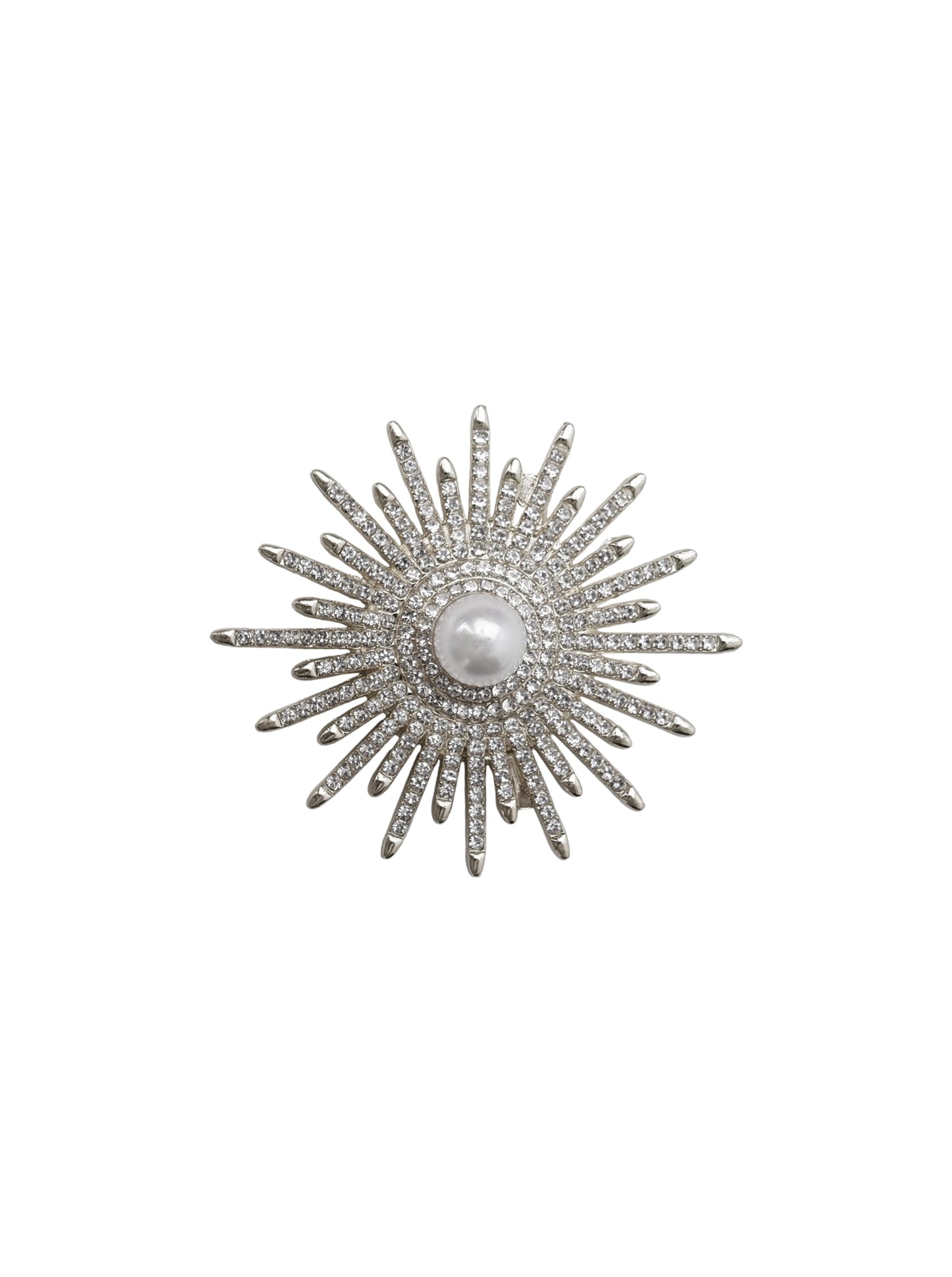 BC GALAXY BROOCH SLIVER COLOURED