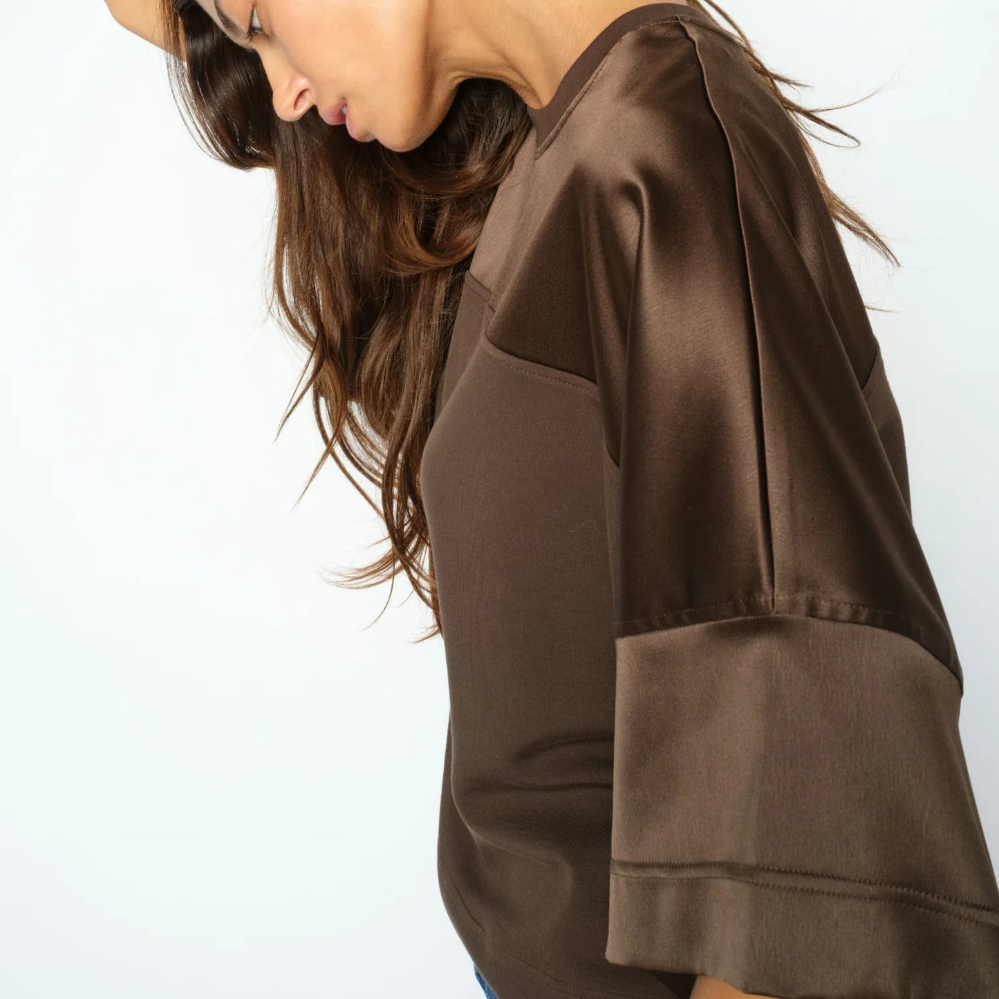 MMLela O-SS Satin Sweatshirt Delici