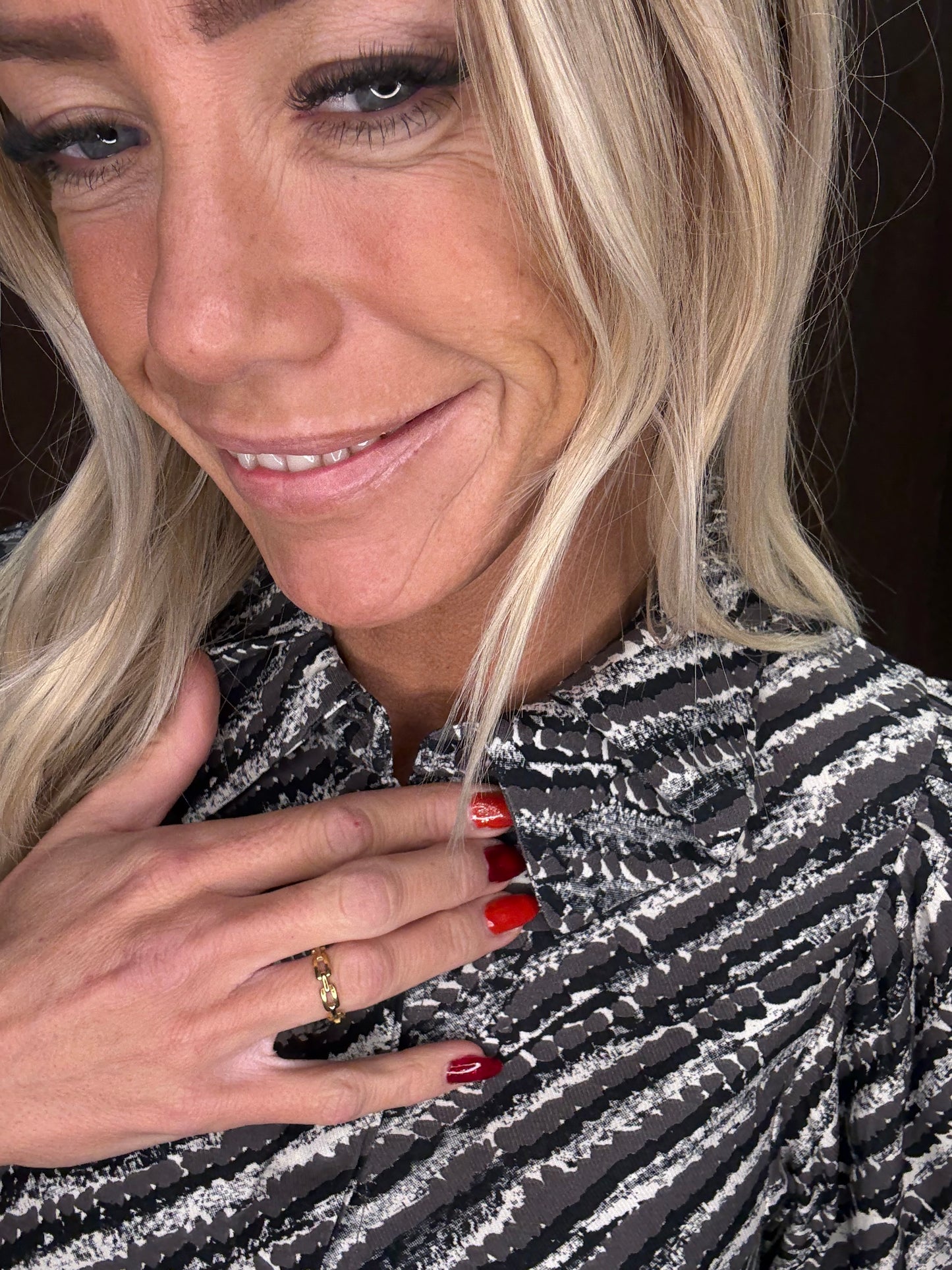 KA DAVINA FROSTY BLOUSE DAVINA PRIN