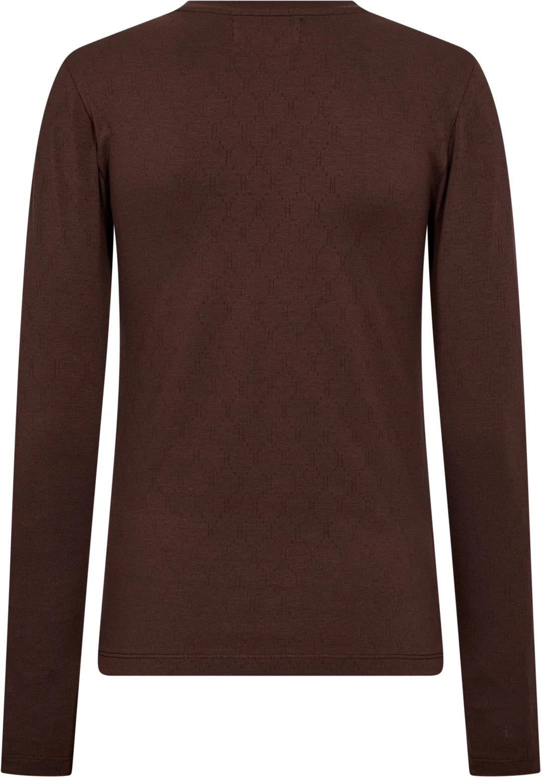 HTD TEE L/S COTTON H-LOGO BROWN