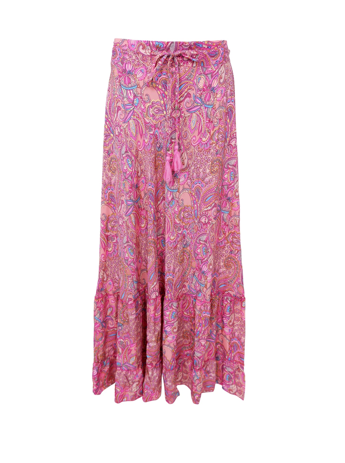 BC LUNA MAXI FRILL SKIRT PINK VIBE