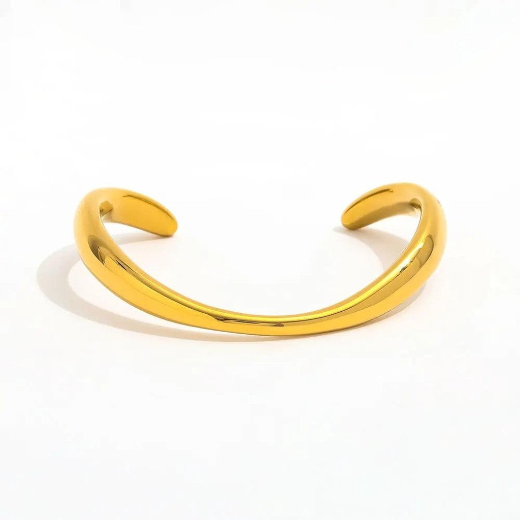 muun Curvy Bangle 18K Gold A108