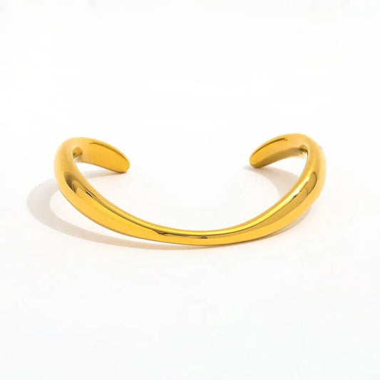 muun Curvy Bangle 18K Gold A108