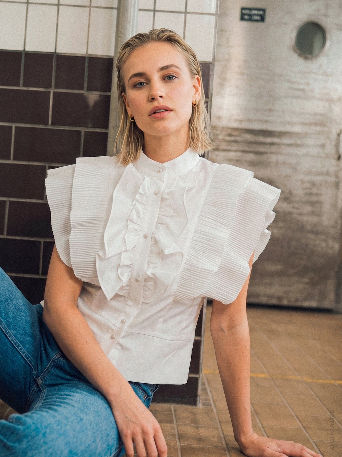 GOSSIA ZELNIEGO BLOUSE OFFWHITE