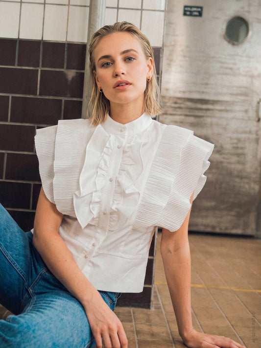 GOSSIA ZELNIEGO BLOUSE OFFWHITE