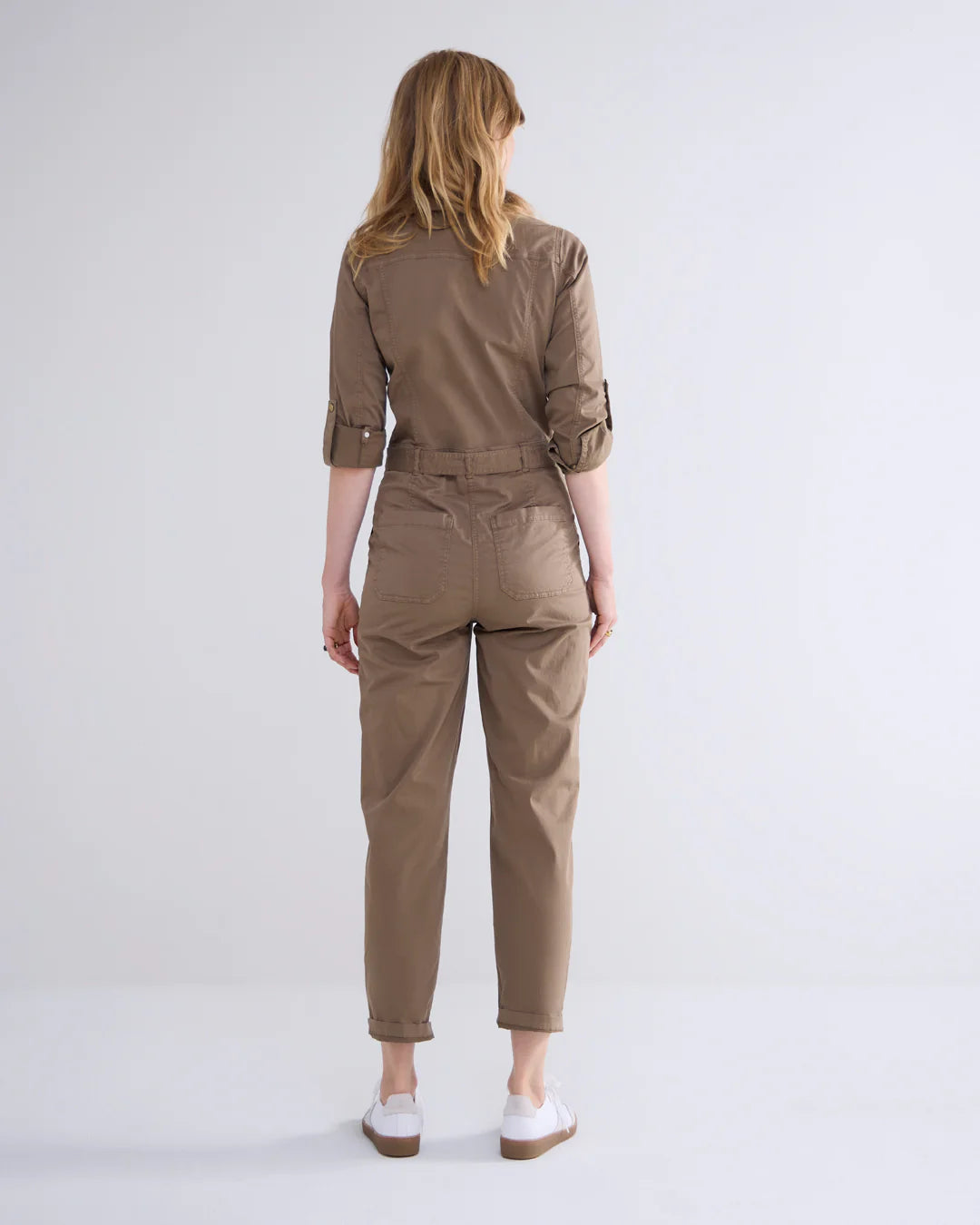 SUMMUM  JUMPSUIT  BUTTER TENCEL TWILL OLIVE