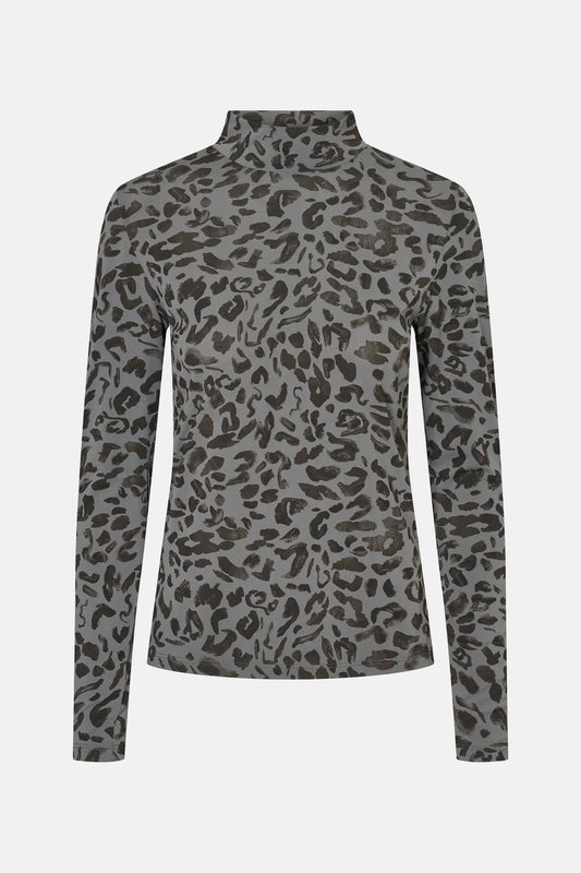 RDF ROLL NECK BLOUSE DARK ROCK