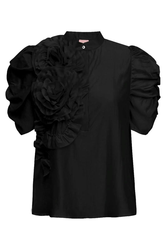 GOSSIA ANNSOFIGO BLOUSE BLACK