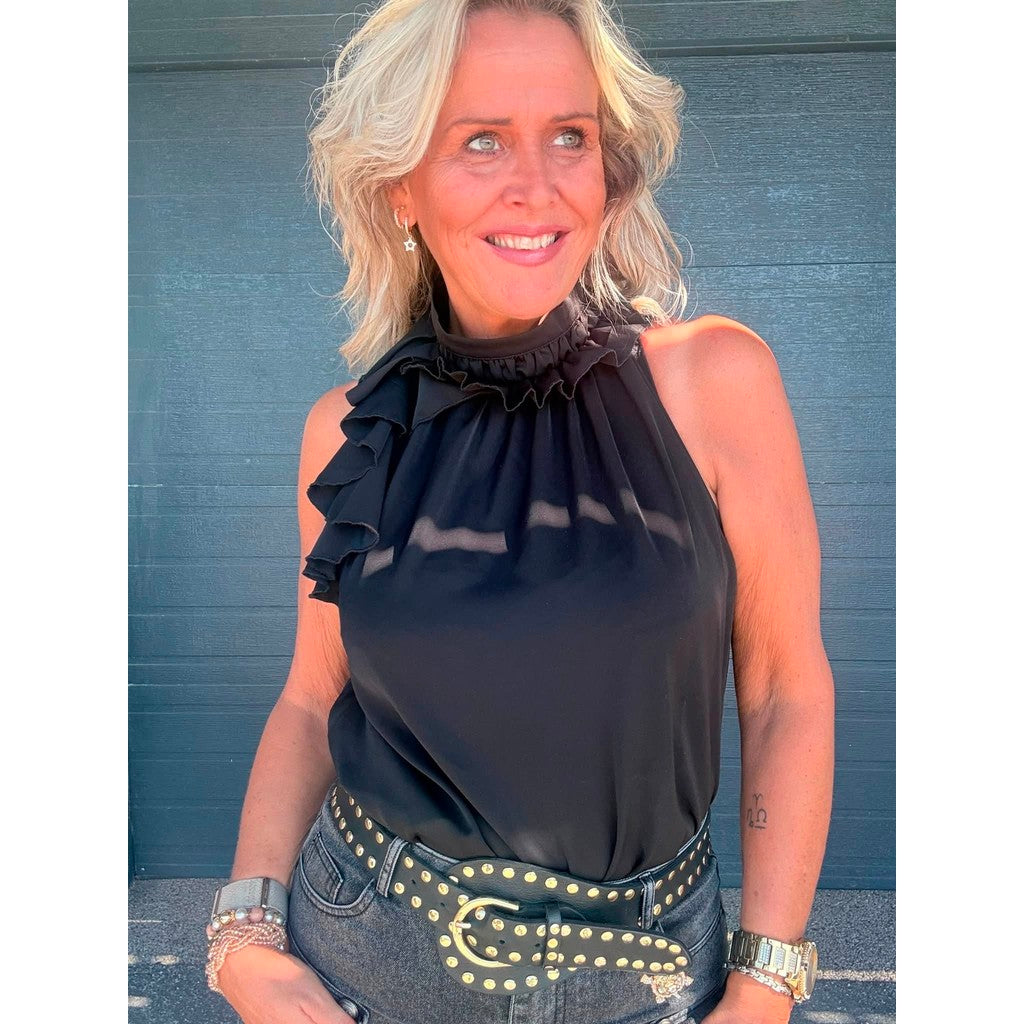T&S VANGIE TOP BLACK