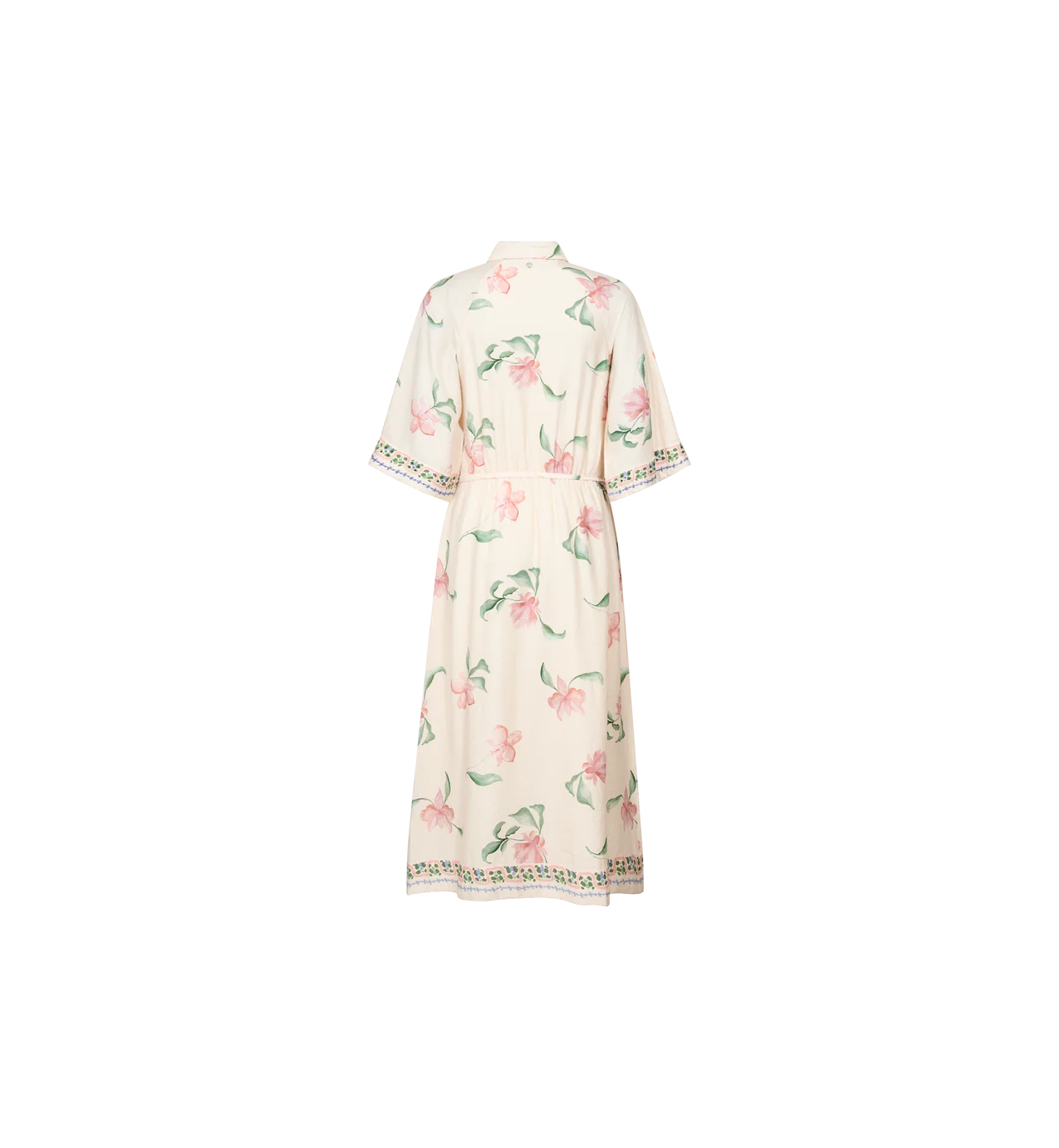 MM BUNNO BIG ORCHID DRESS ECRU