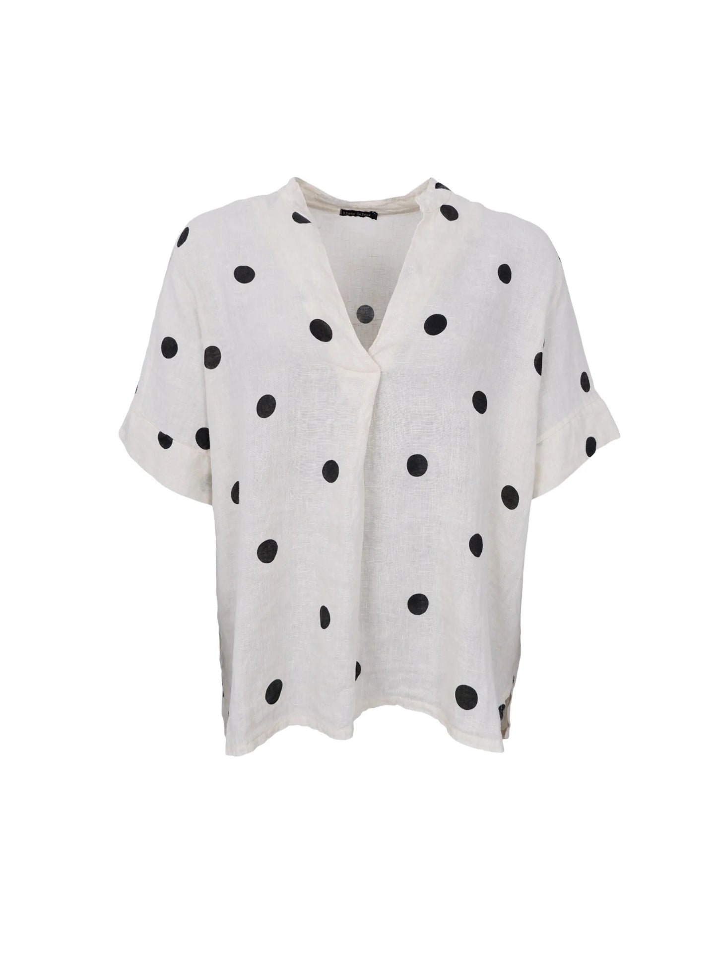 BLACK COLOUR MELINA LI BLOUSE DOT