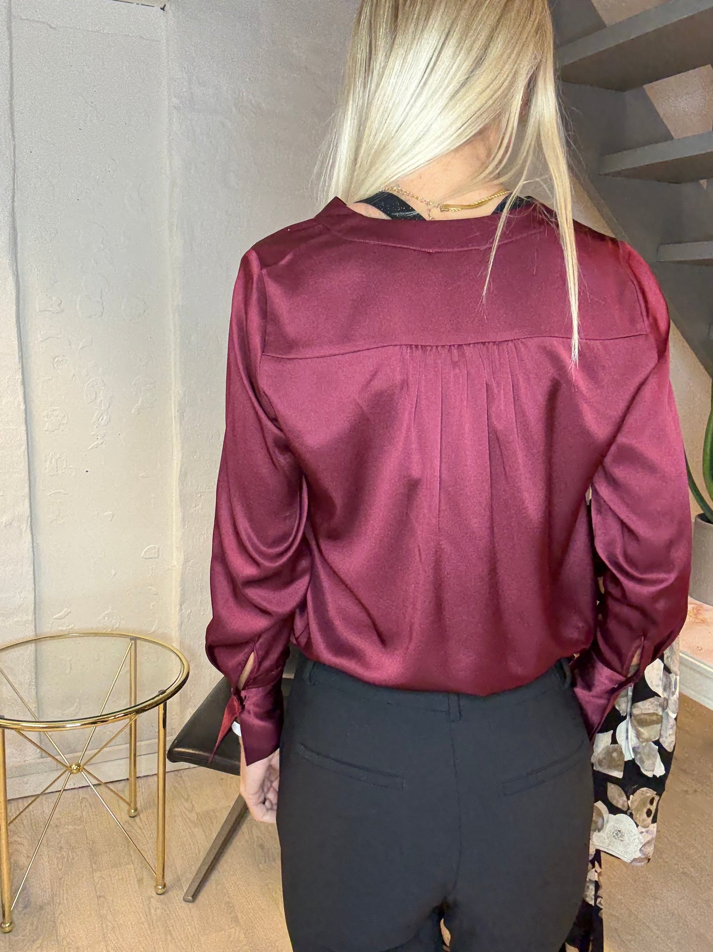 DEA KUDIBAL JENNIFER BOURGOGNE BLUS