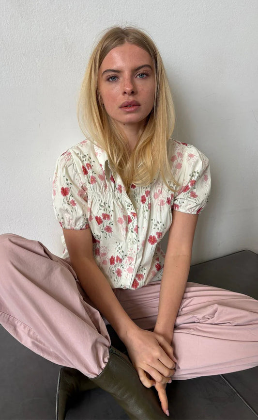 CONTINUE ELINOR FLOWER SHIRT FLOWER