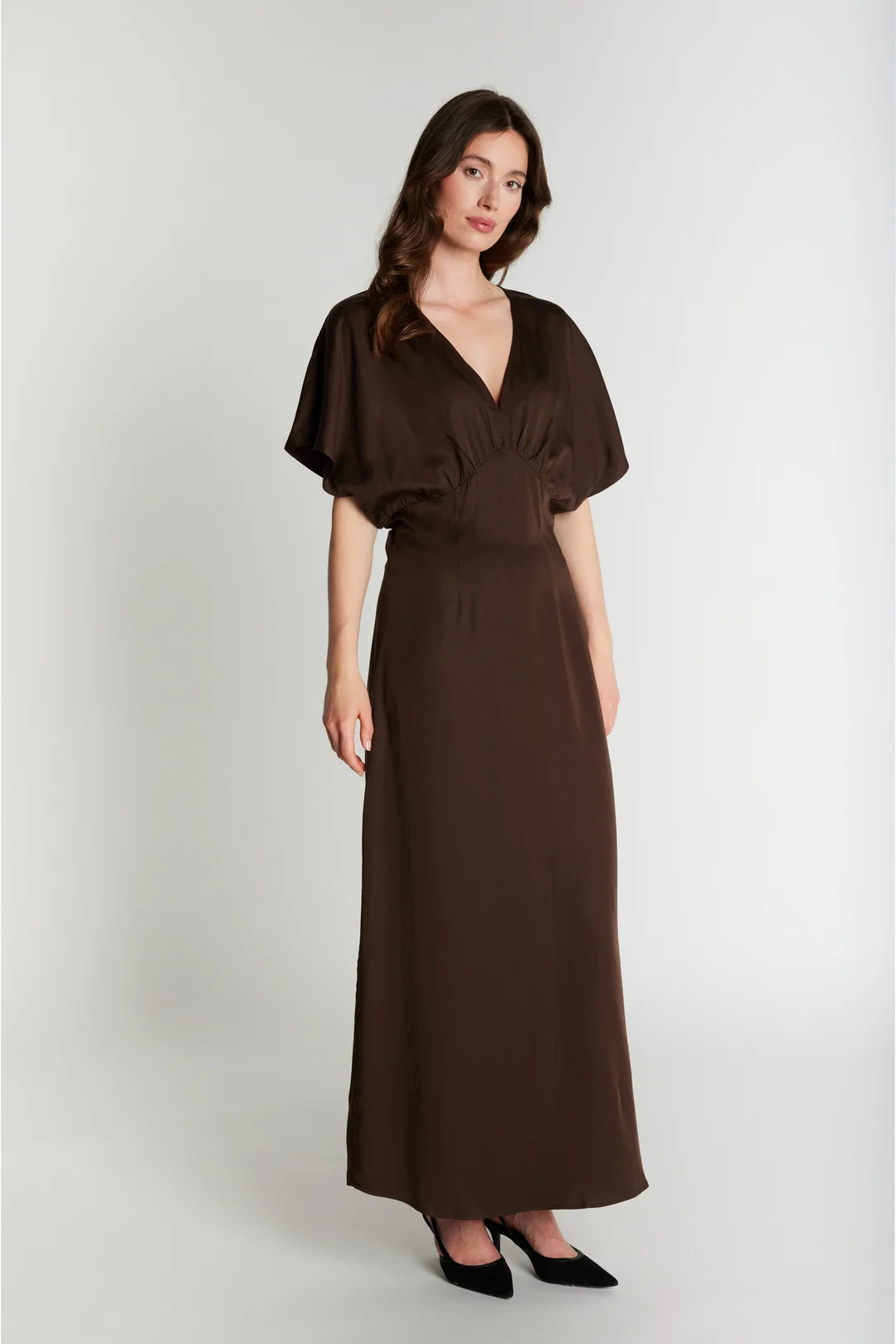 RDF ALODIE DRESS CHOCOLAT