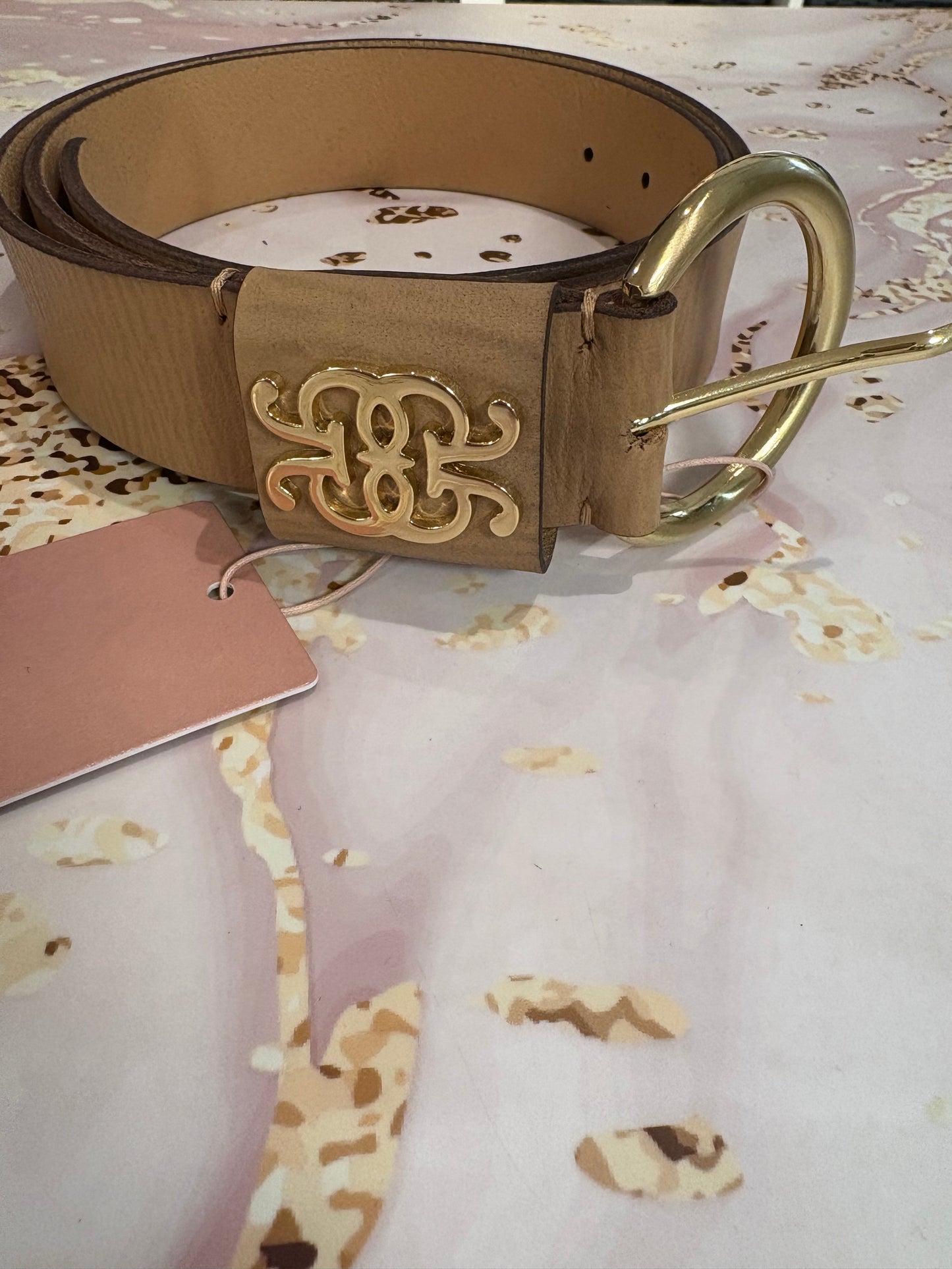 GUSTAV CRYSTAL LEATHER BELT 60906