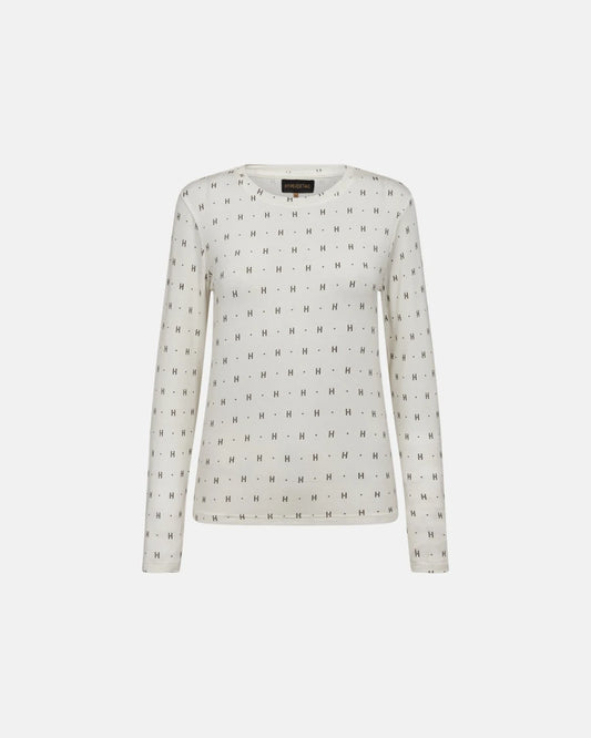 HTD tee l/s cashmere-blend WHITE