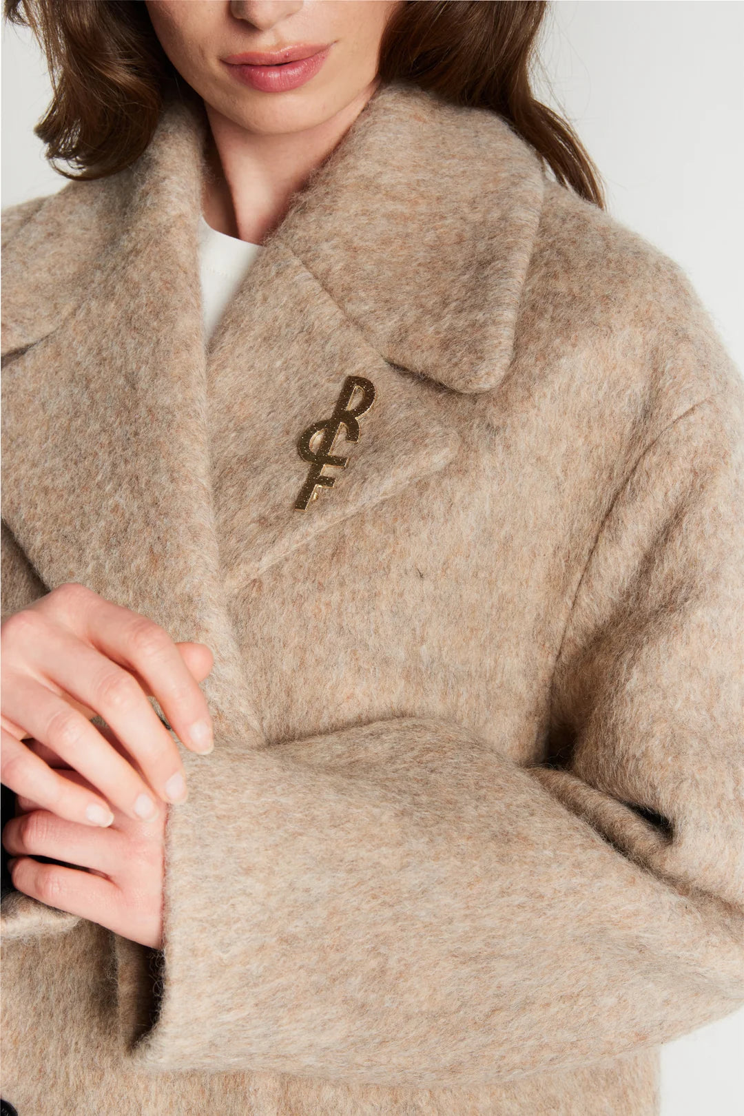 RDFKANZINA COAT SAND MELANGE