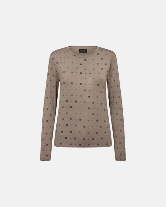 HTD tee l/s cashmere-blend SAND