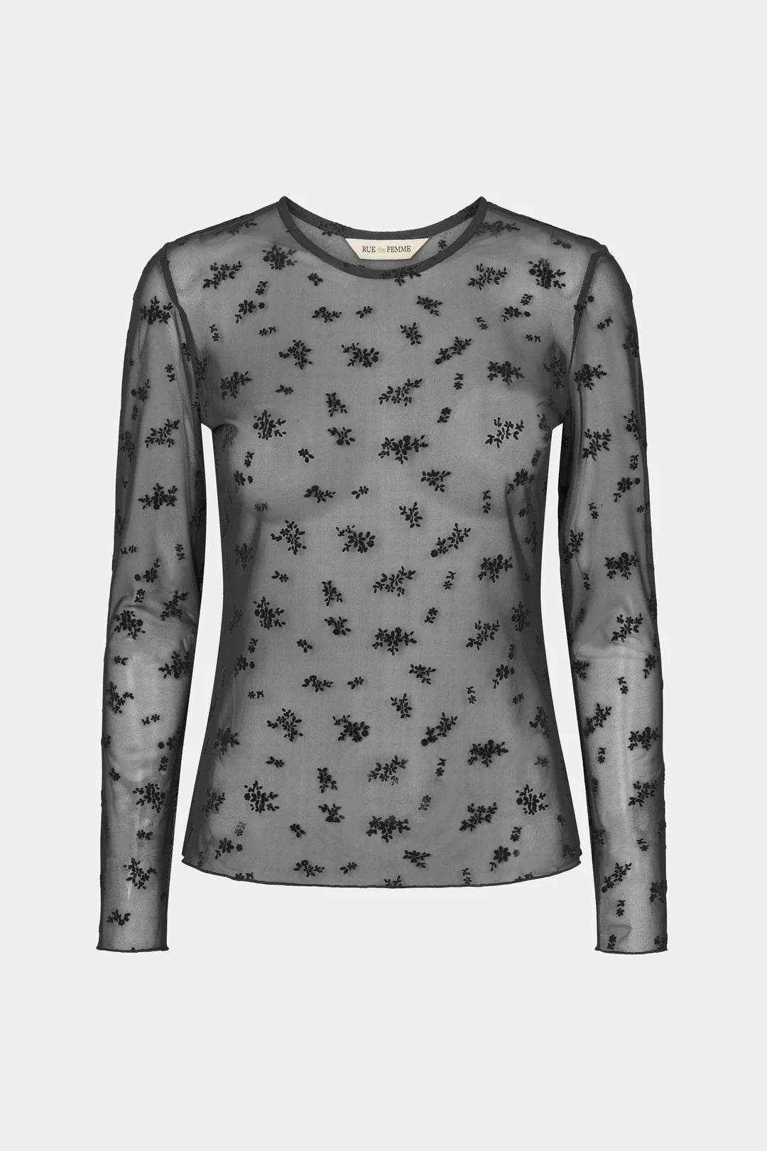 RDF ROUND NECK BLOUSE BLACK