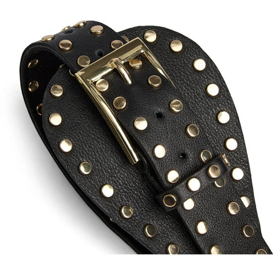 DEPECHE STUDDED WAIST BELT BLACKGOL