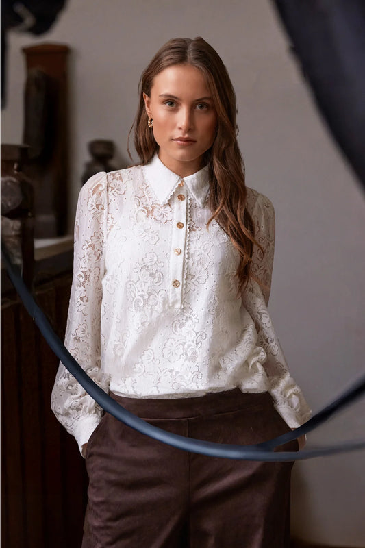 RDF NEW FAUSTINE BLOUSE OFF WHITE