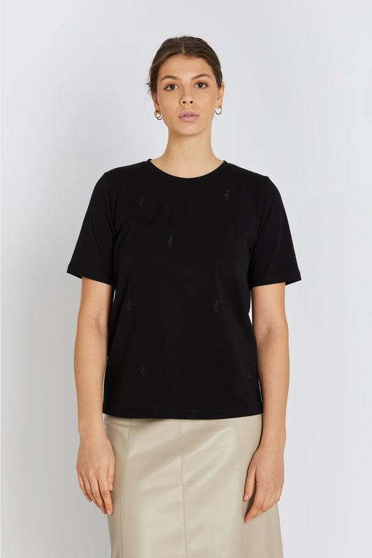 RDFALVINA LOGO T-SHIRT BLACK