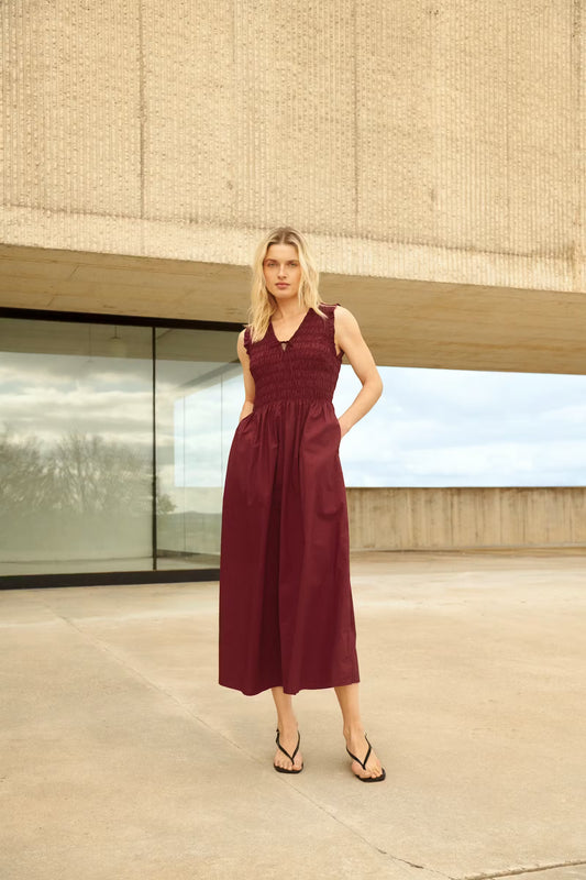 PART TWO BORGNETTE DRESS BURNT RUSS